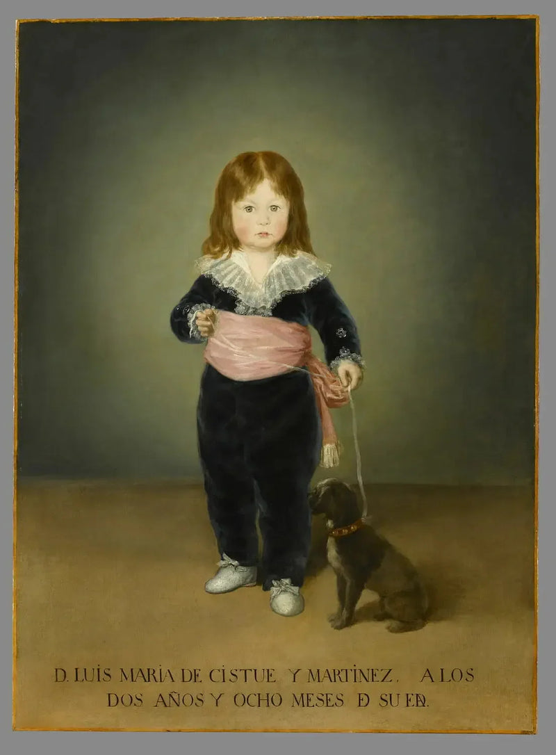 Porträtt av Luis María de Cistué Martínez - Francisco de Goya