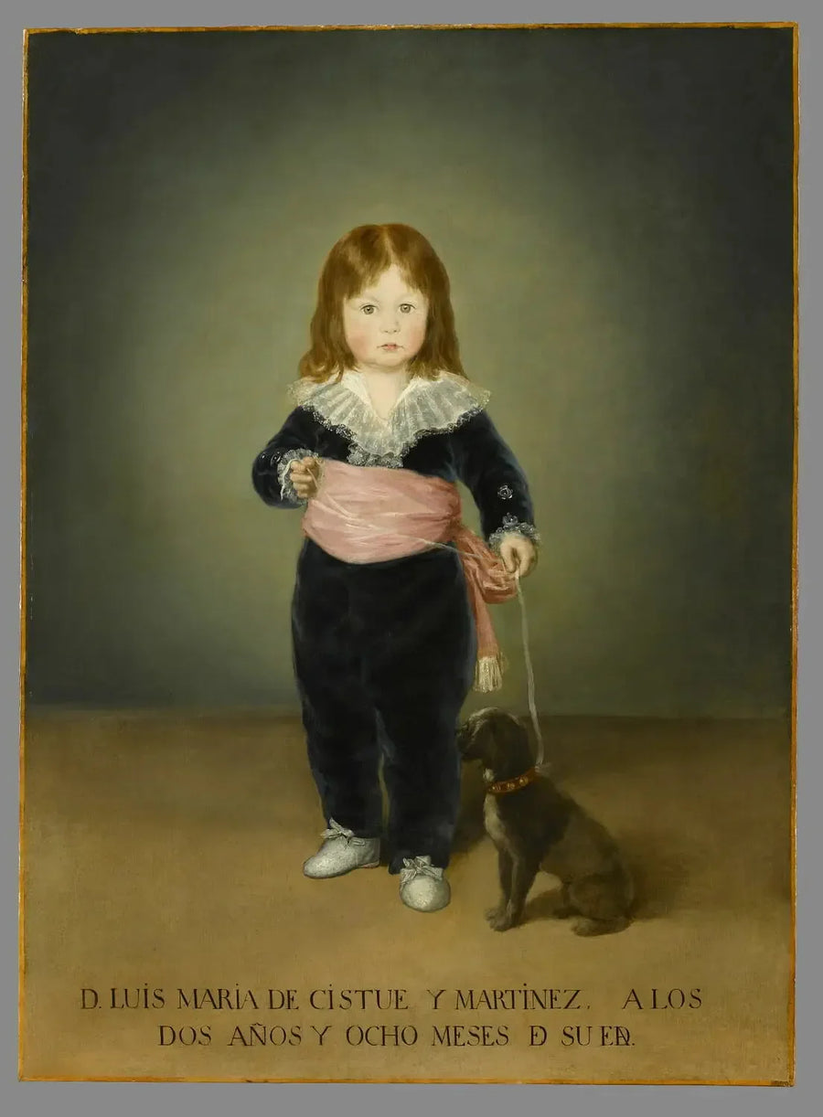 Porträtt av Luis María de Cistué Martínez - Francisco de Goya