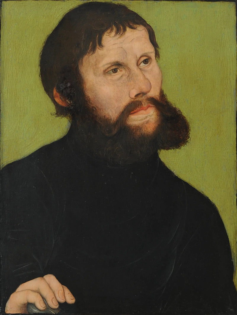 Porträtt av Luther som Junker Jörg - Lucas Cranach den äldre