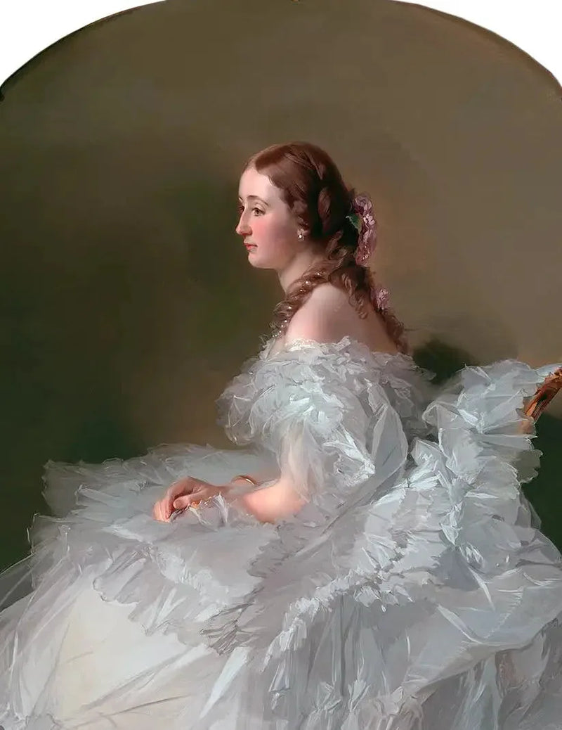 Porträtt av Lydia Schabelsky, baronessa Staël-Holstein - Franz Xaver Winterhalter