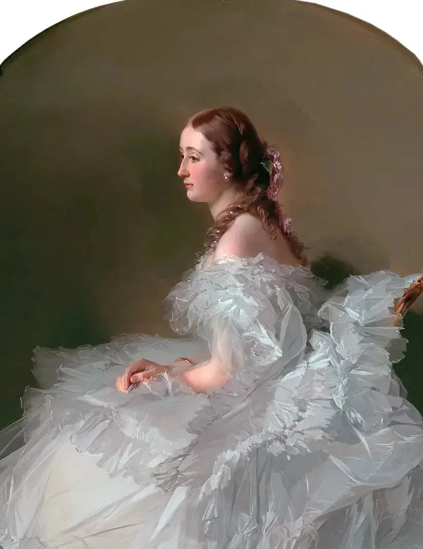 Porträtt av Lydia Schabelsky, baronessa Staël-Holstein - Franz Xaver Winterhalter