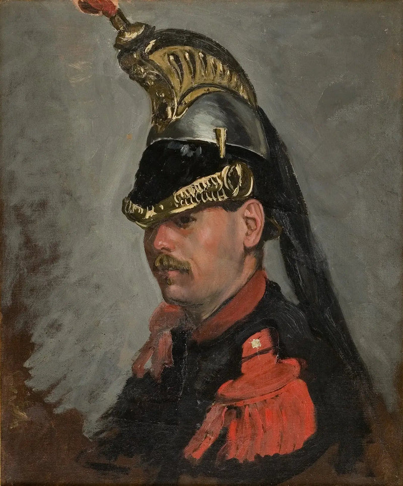Porträtt av M. Alphonse Tissié som pansarvagn - Frédéric Bazille