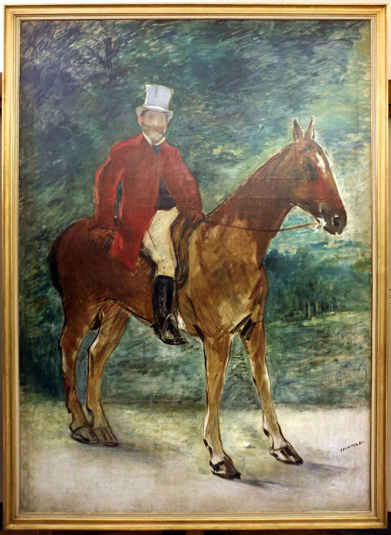 Porträtt av M. Arnaud till häst - Édouard Manet