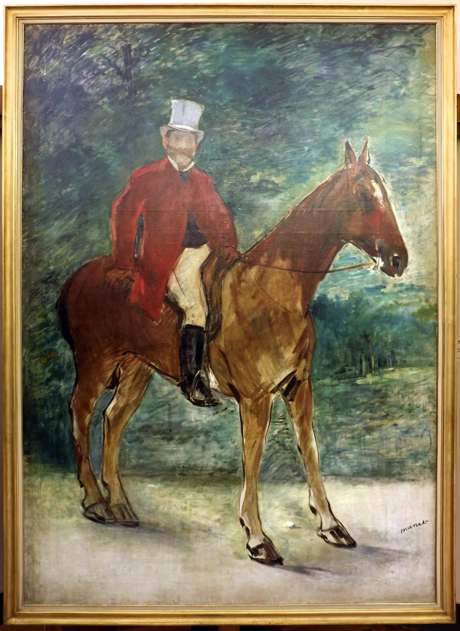 Porträtt av M. Arnaud till häst - Édouard Manet