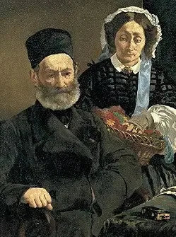 Porträtt av M. och Mme Auguste Manet - Édouard Manet