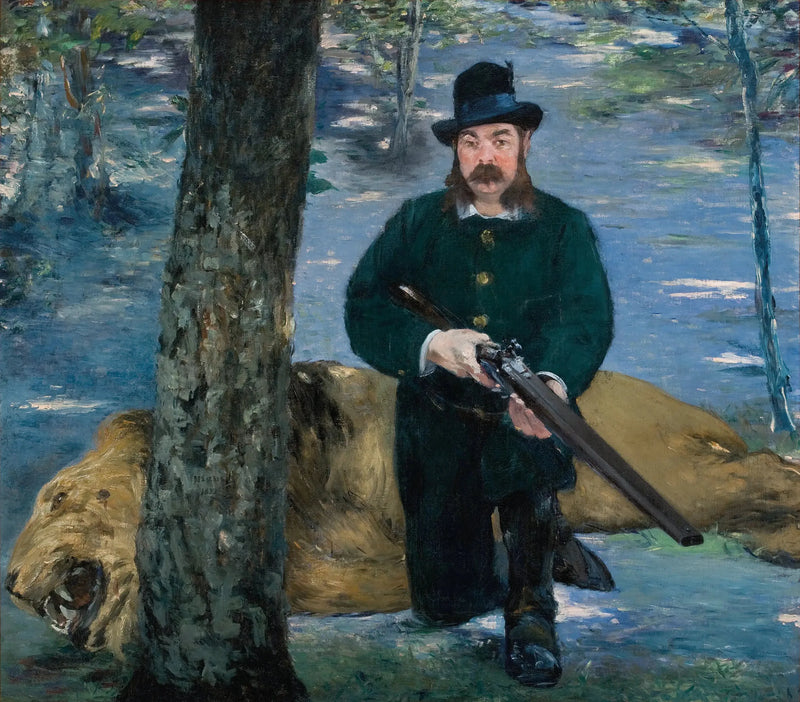 Porträtt av M. Pertuiset, lejonjägaren - Édouard Manet