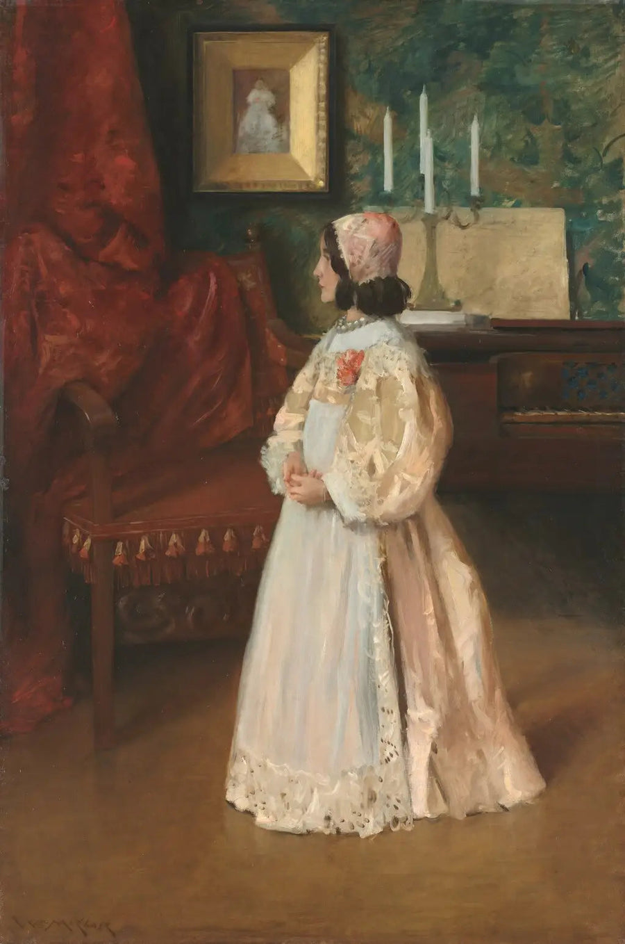 Porträtt av min dotter Alice - William Merritt Chase
