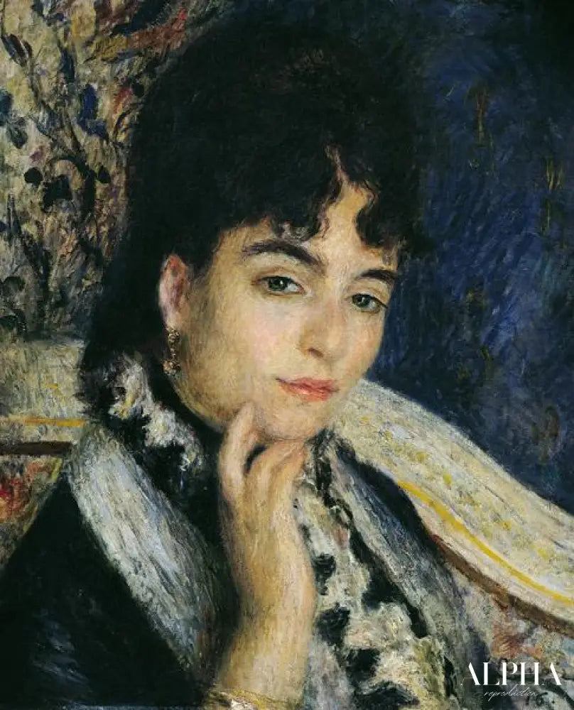 Portrait de Madame Alphonse Daudet (1844-1940) - Pierre-Auguste Renoir - Reproductions de tableaux et peintures haut de gamme