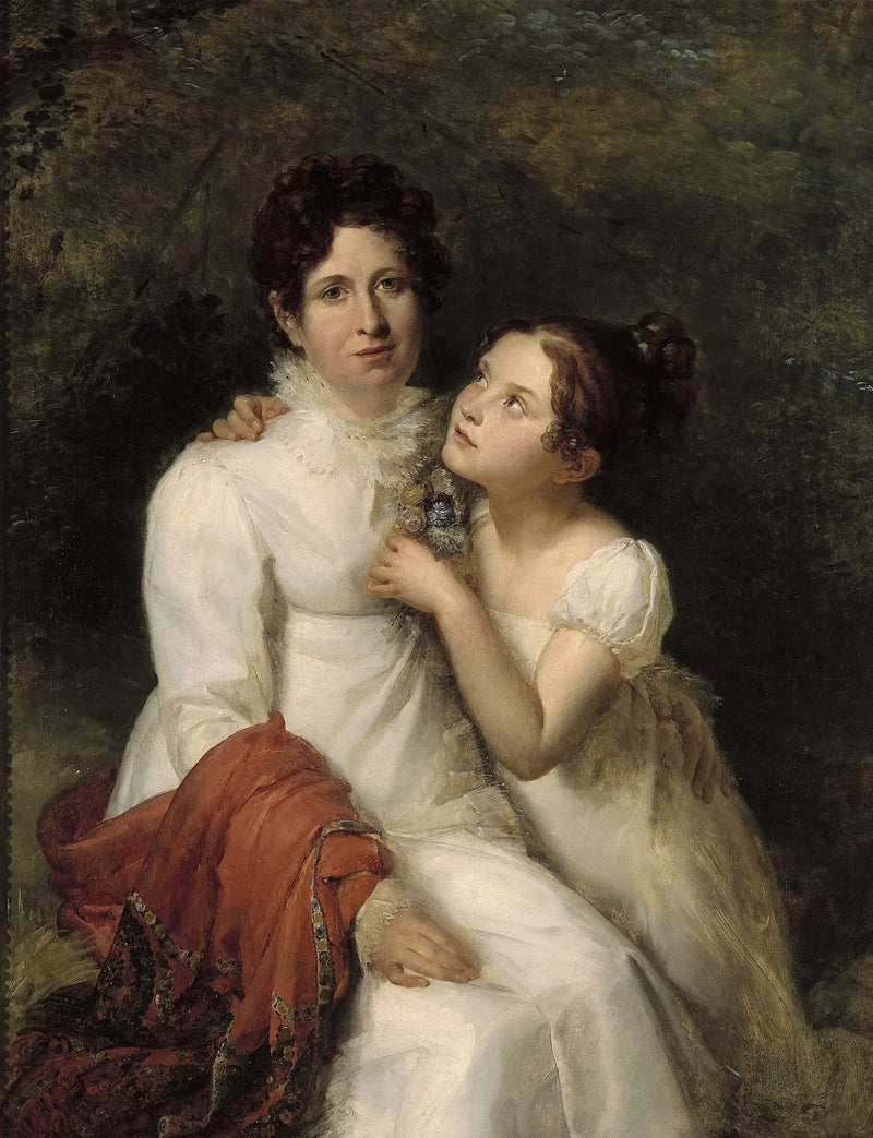Porträtt av fru Bauquin Du Boulay och hennes systerdotter Mademoiselle Bauquin de La Souche - François Gérard