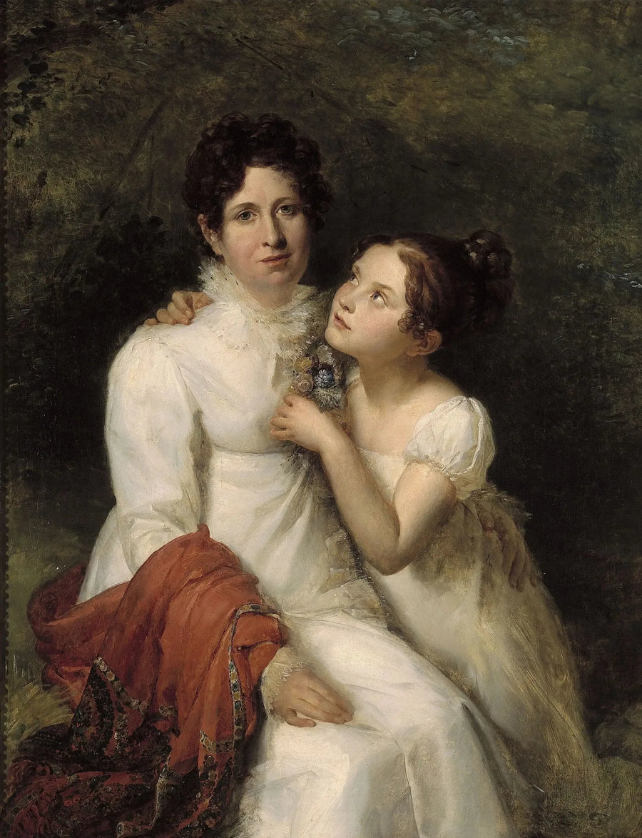 Porträtt av fru Bauquin Du Boulay och hennes systerdotter Mademoiselle Bauquin de La Souche - François Gérard