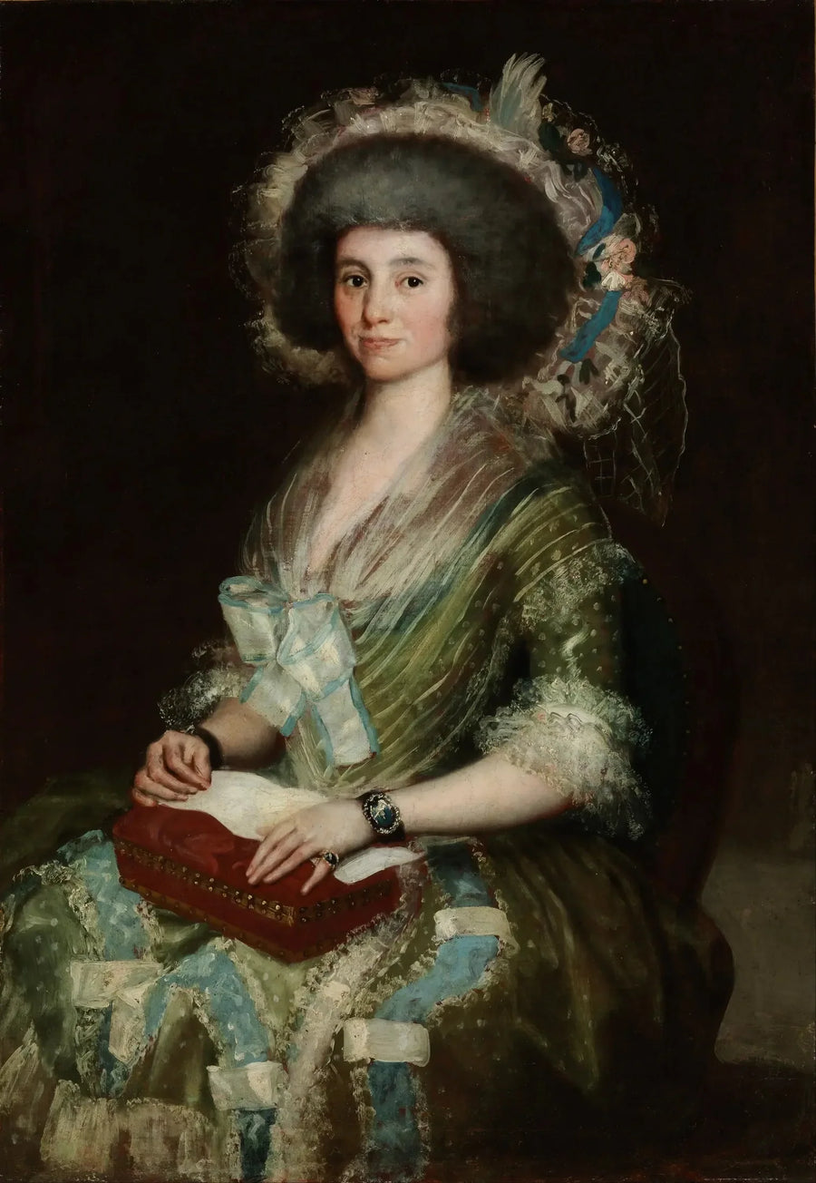 Porträtt av Madame Ceán Bermudez - Francisco de Goya