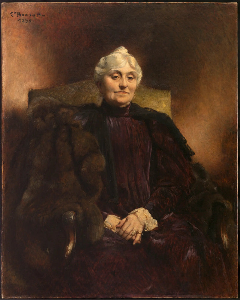 Porträtt av Madame Dubernet - Léon Bonnat