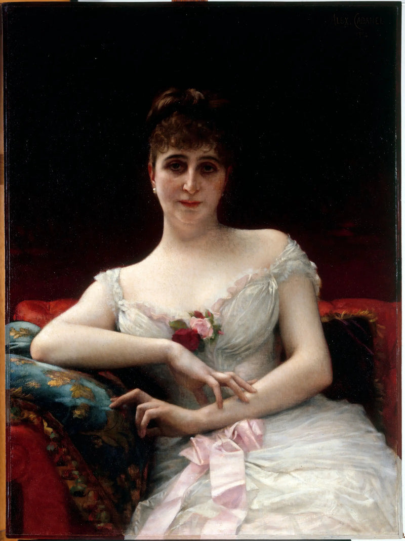 Porträtt av Madame Edouard Hervé - Alexandre Cabanel