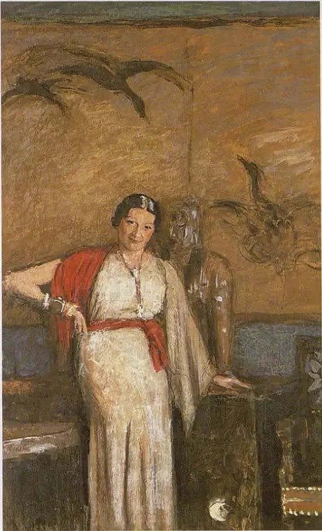 Porträtt av Madame Eugène Freyssinet - Édouard Vuillard