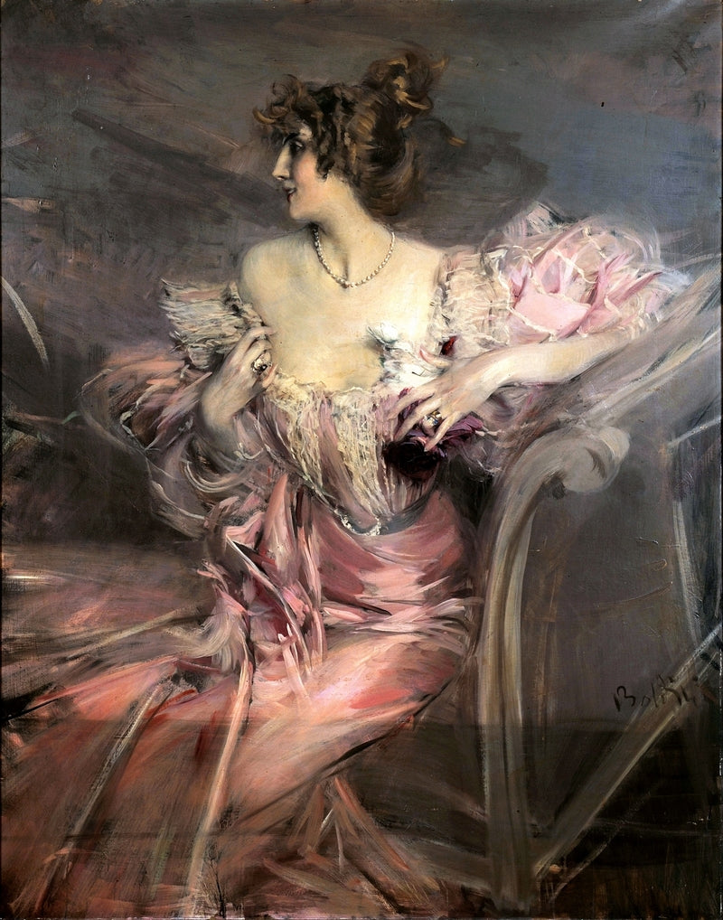 Porträtt av Madame de Florian - Giovanni Boldini