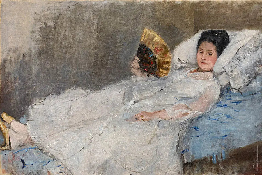 Porträtt av Madame Hubbard - Berthe Morisot