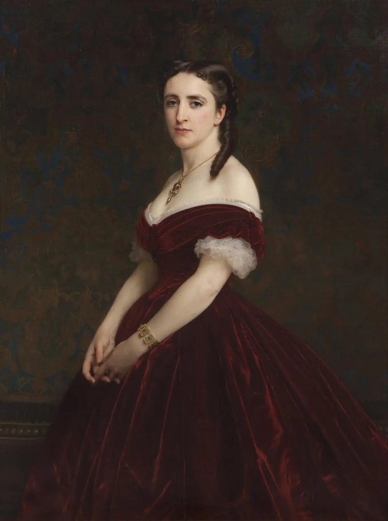 Porträtt av Madame vicomtesse de Chabrol - Bouguereau