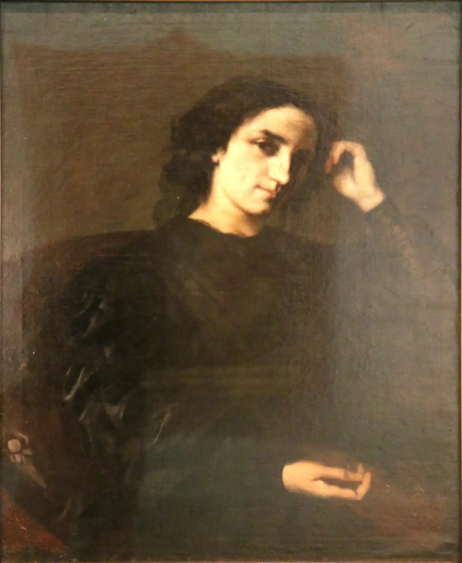 Porträtt av Madame Léon Fontaine - Gustave Courbet
