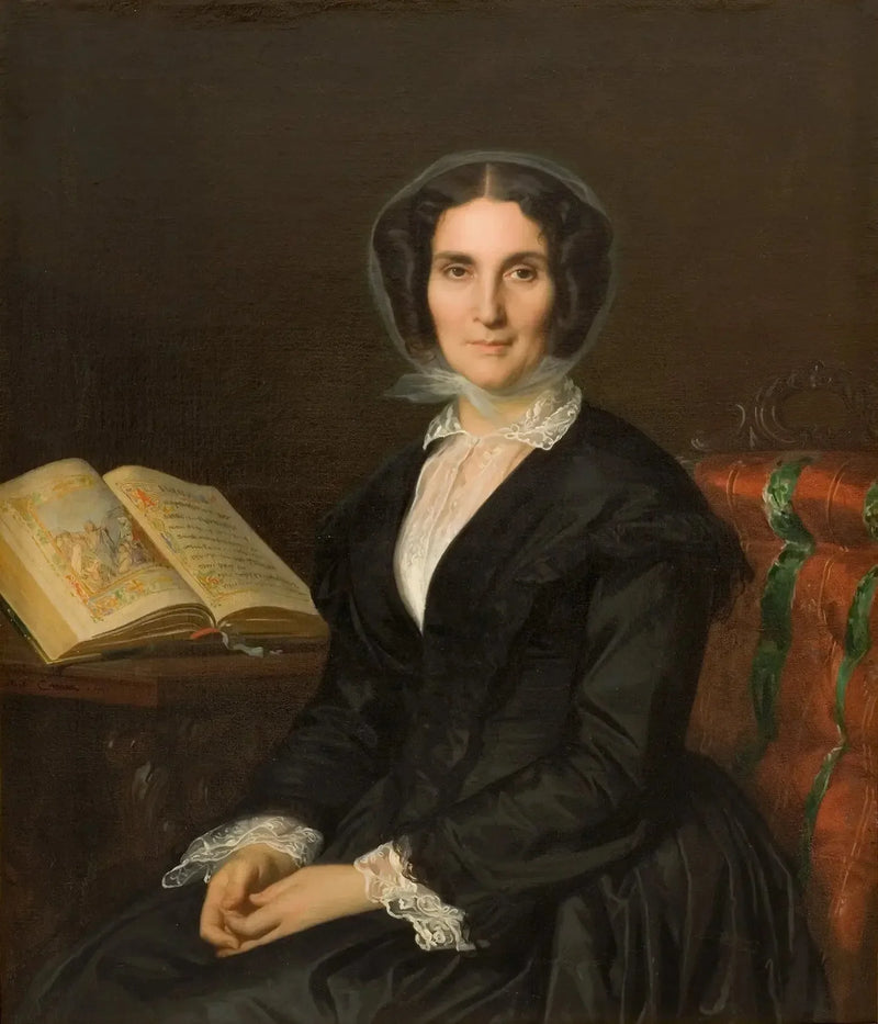 Porträtt av Madame Louise Marès, född Bidreman - Alexandre Cabanel