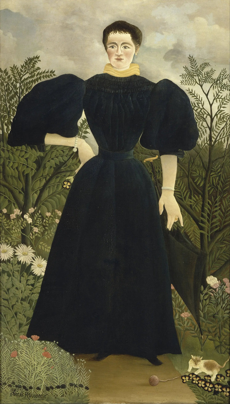 Porträtt av Madame M. - Henri Rousseau