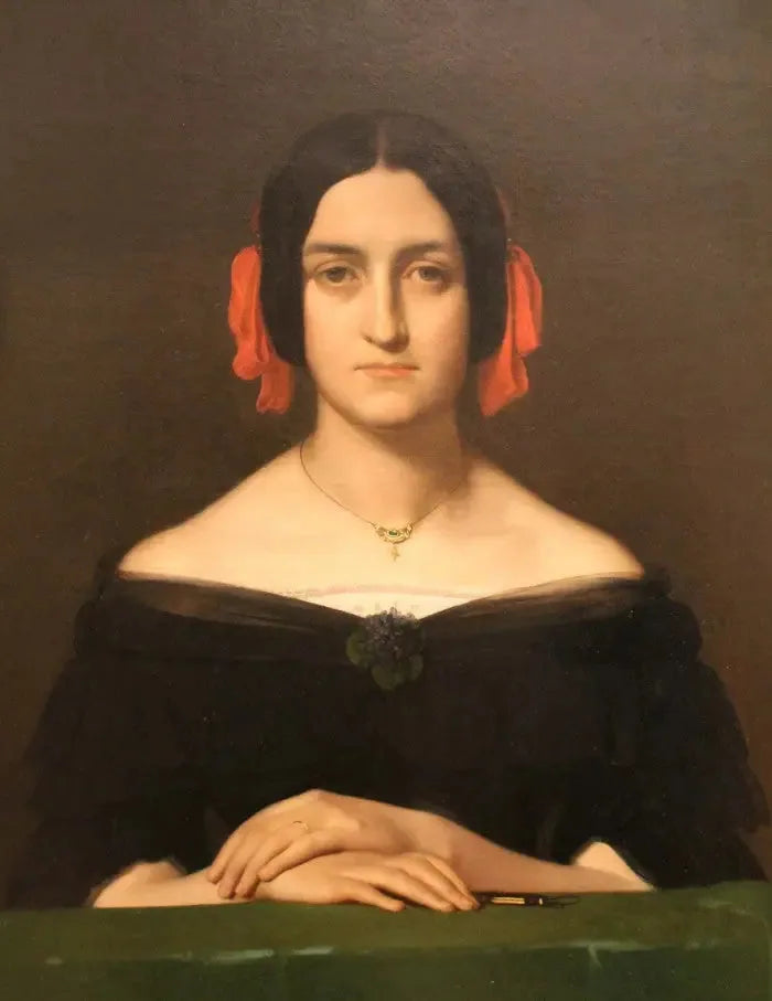 Madame Oudiné-porträtt - Hippolyte Flandrin