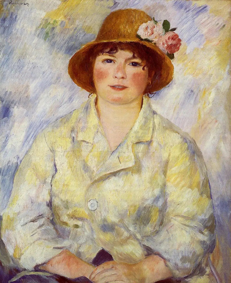 porträtt av fru Renoir - Pierre-Auguste Renoir
