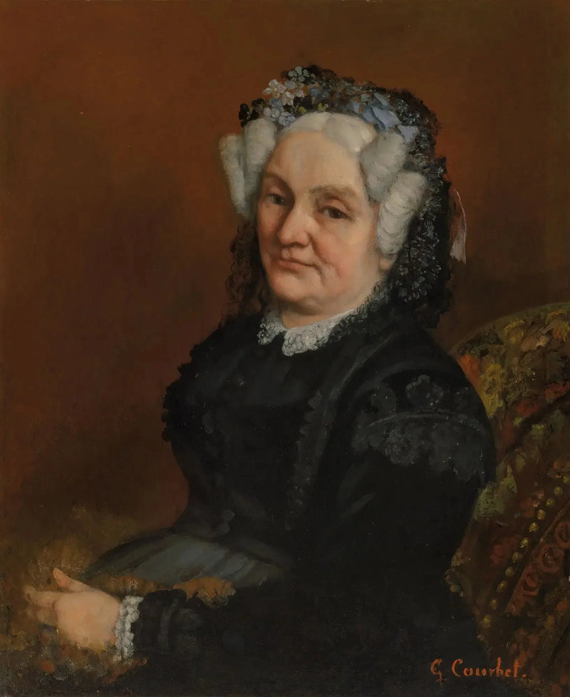 Porträtt av Madame Sophie Loiseau - Gustave Courbet