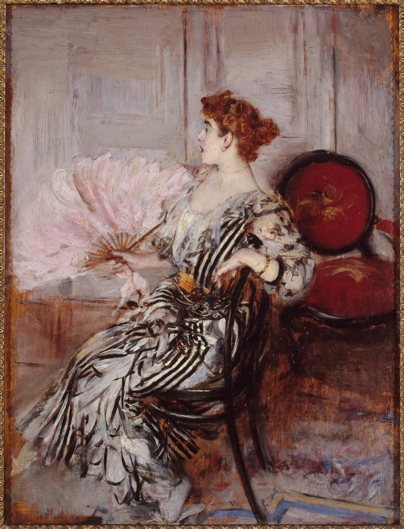 Porträtt av Madame Torri, dansös vid Operan - Giovanni Boldini
