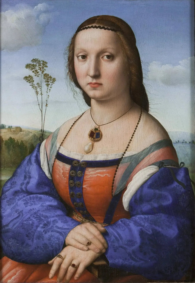 Porträtt av Maddalena Doni - Raphael Sanzio