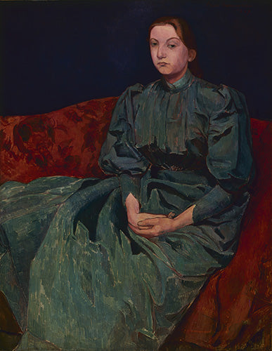 Porträtt av Madeline, konstnärens syster - Émile Bernard