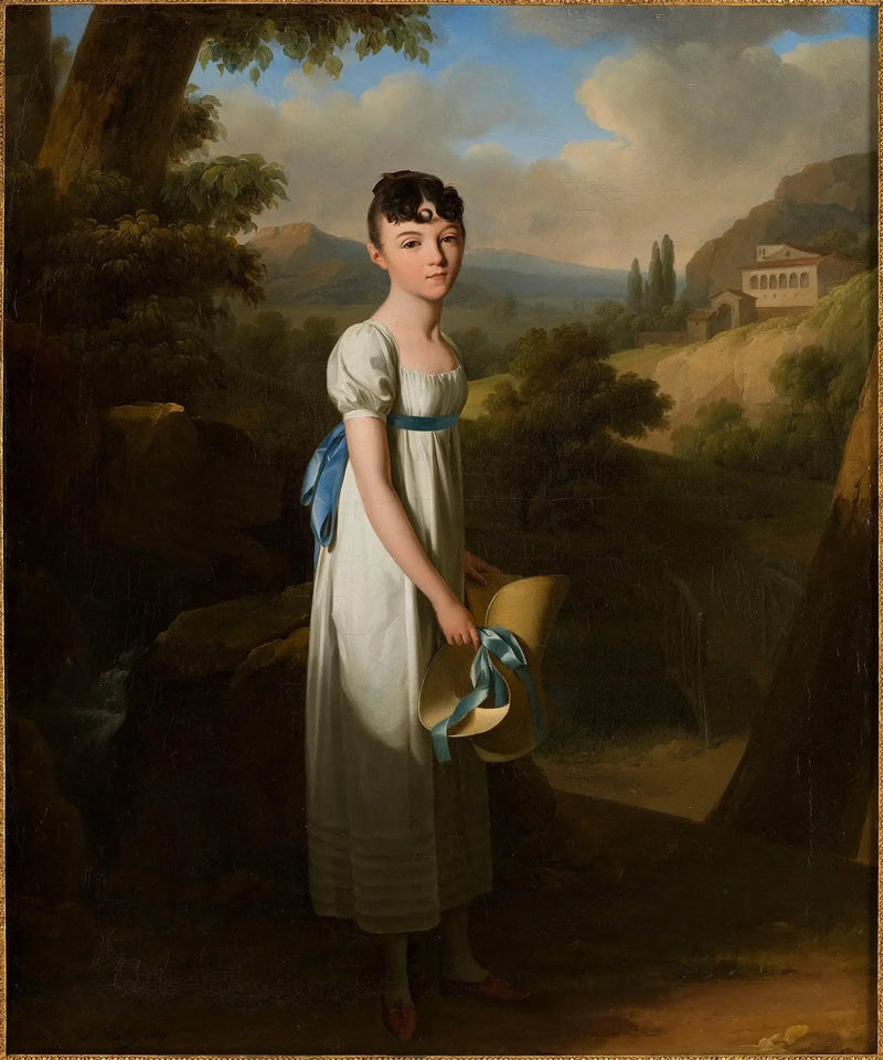 Porträtt av Fröken Athénaïs d'Albenas - Louis-Léopold Boilly