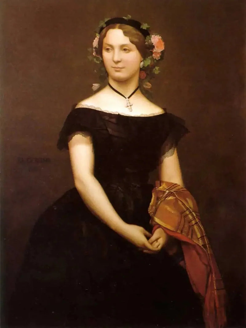 Porträtt av fröken Durand - Jean-Léon Gérôme