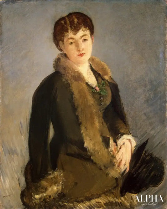 Portrait de Mademoiselle Isabelle Lemonnier - Edouard Manet - Reproductions de tableaux et peintures haut de gamme