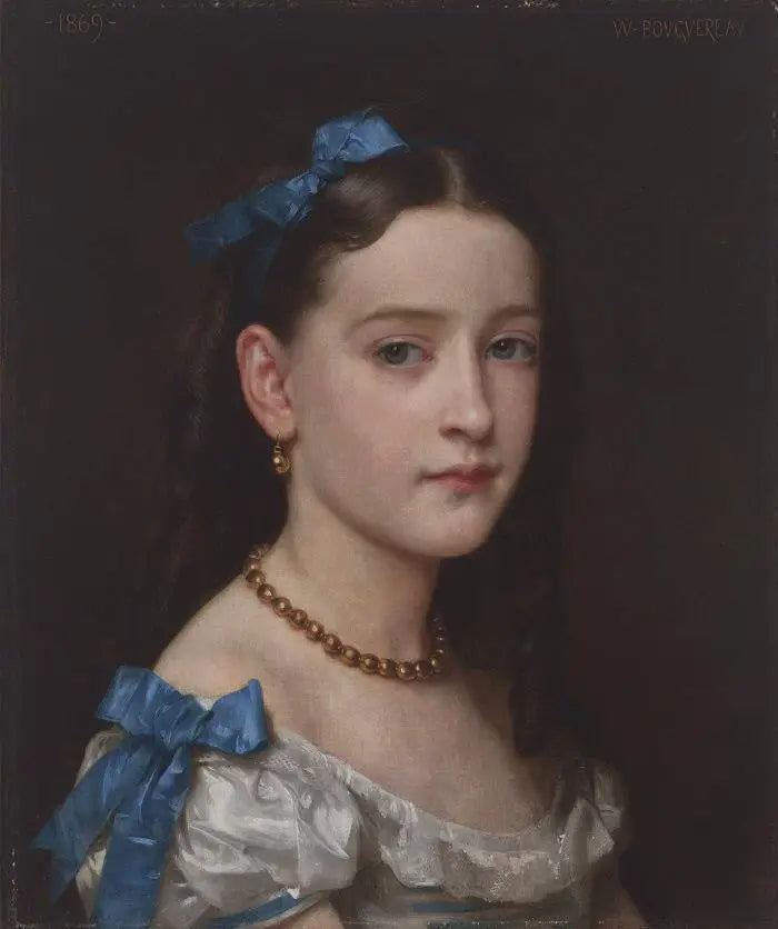 Porträtt av Mademoiselle Martha Hoskier - Bouguereau