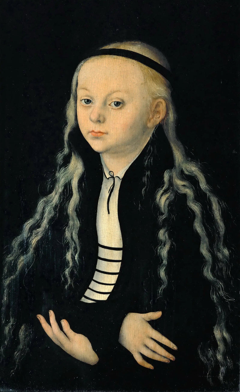 Porträtt av Magdalena Luther, dotter till reformatorn Martin Luther - Lucas Cranach den äldre