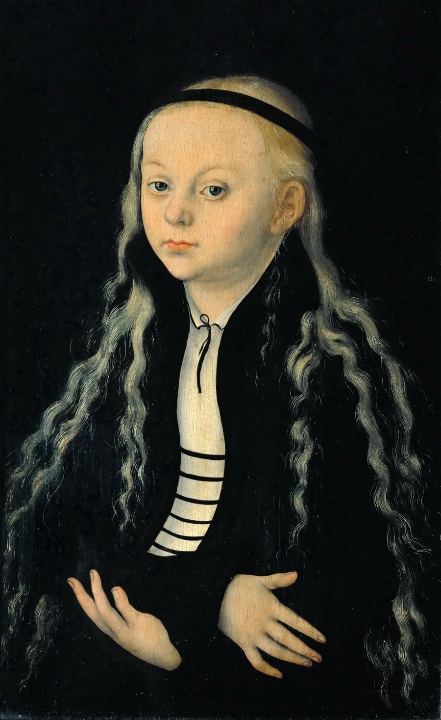 Porträtt av Magdalena Luther, dotter till reformatorn Martin Luther - Lucas Cranach den äldre