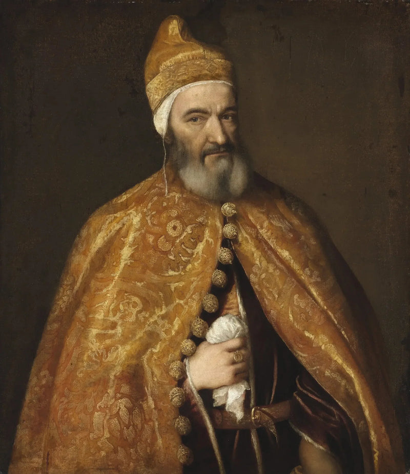 Porträtt av Marcantonio Trevisan, Doge av Venedig - Titian