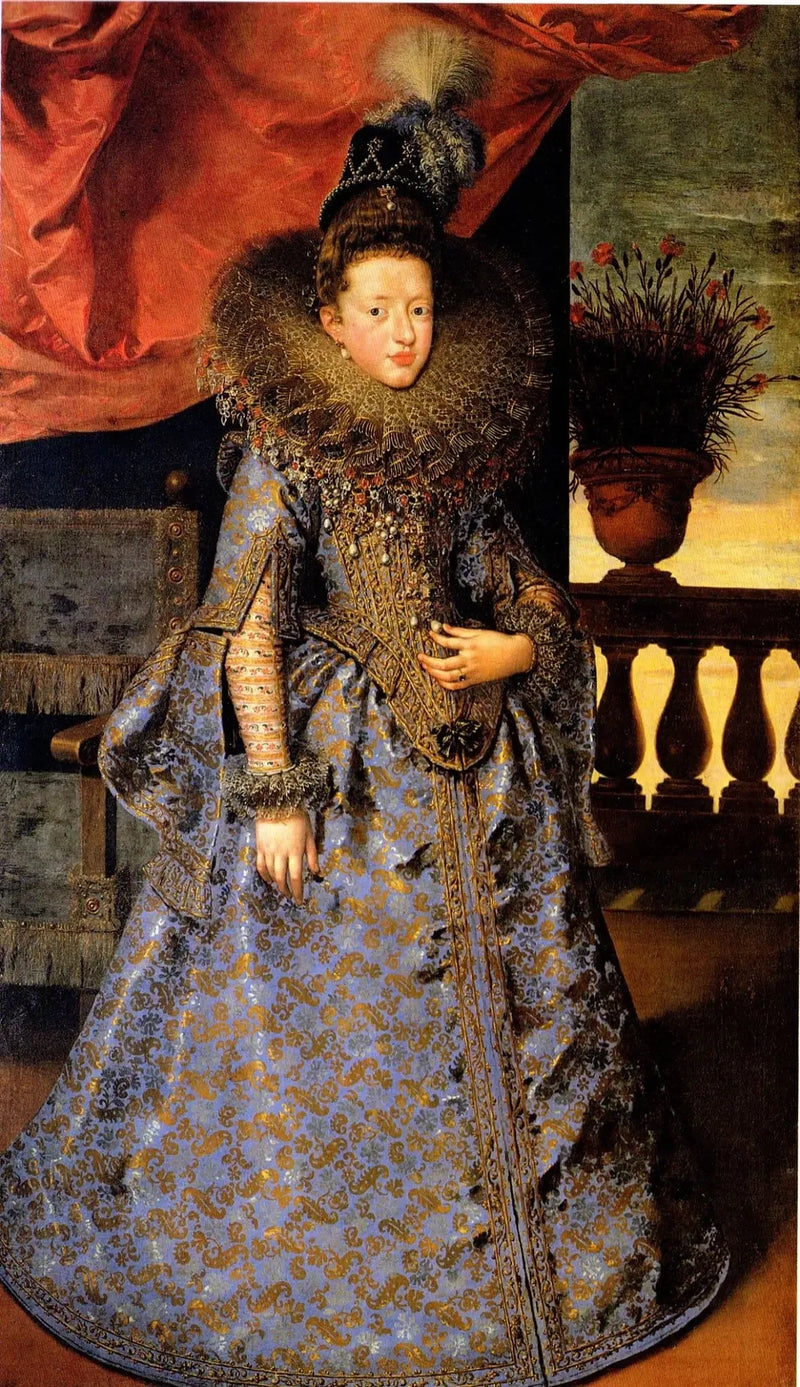 Porträtt av Margherita Gonzaga (1591–1632), prinsessa av Mantua - Frans Pourbus den yngre