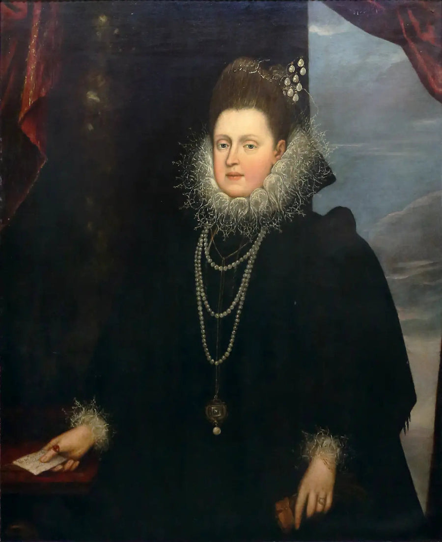 Porträtt av Margherita Gonzaga d'Este - Frans Pourbus den yngre