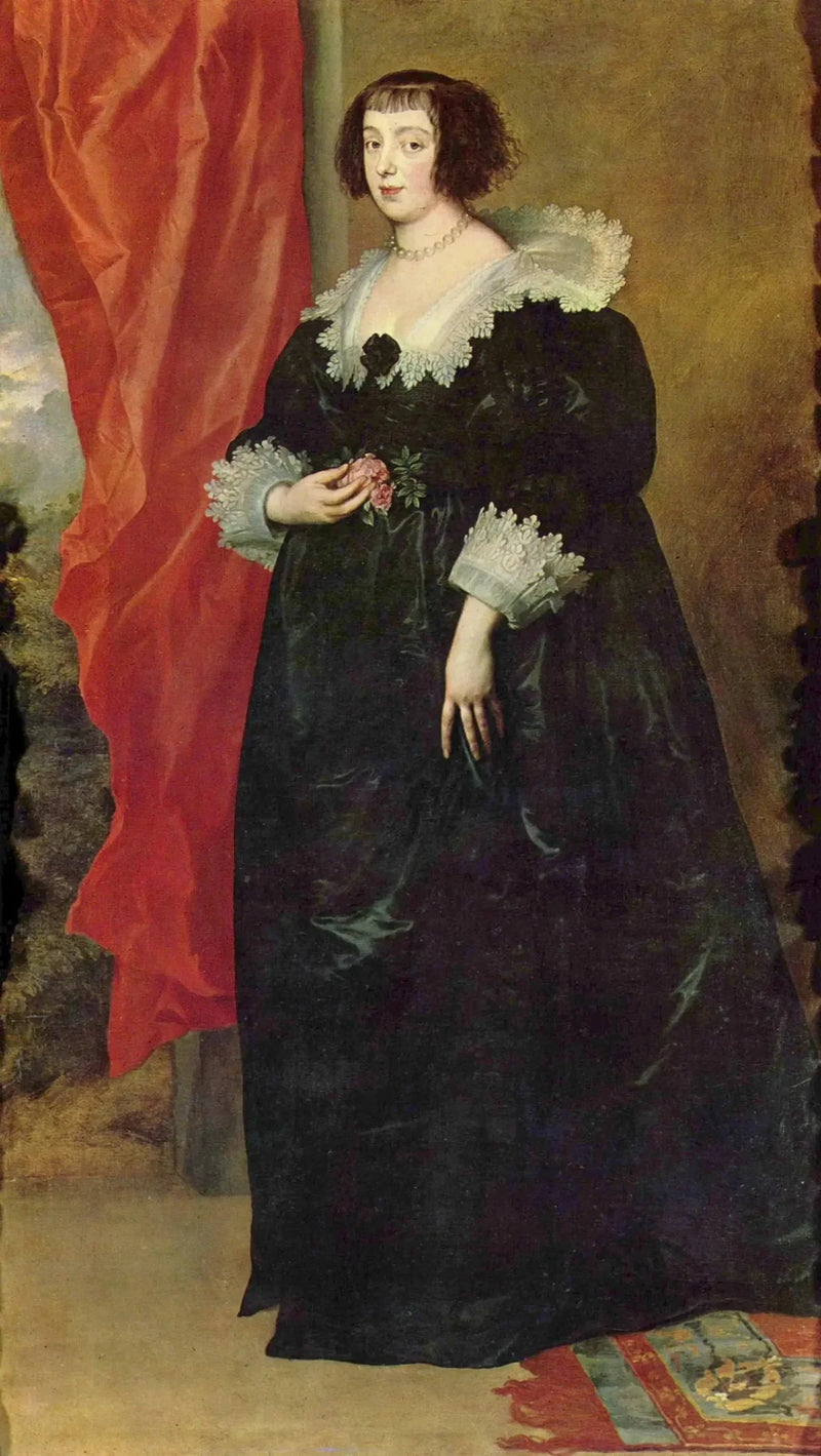 Porträtt av Marguerite de Lorraine - Antoine van Dyck