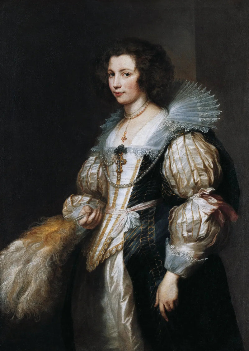 Porträtt av Maria Louise von Tassis - Antoine van Dyck