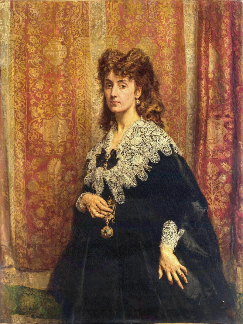 Porträtt av Maria Pusłowska (1845-1926) - Jan Matejko