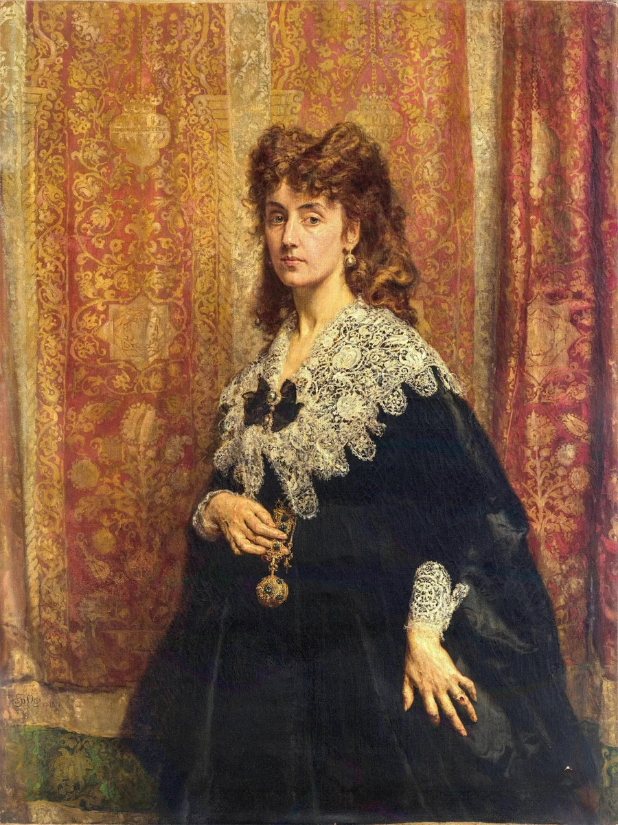 Porträtt av Maria Pusłowska (1845-1926) - Jan Matejko
