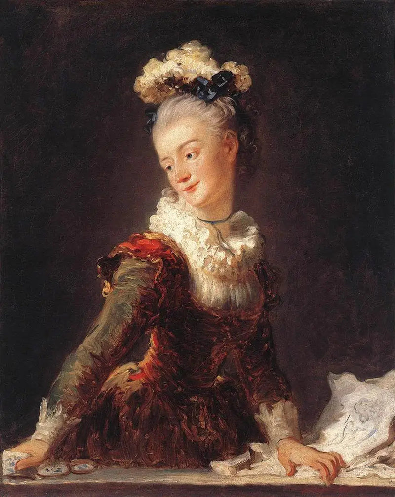 Porträtt av Marie-Anne-Éléonore, grevinnan de Grave (1730-1807) - Jean-Honoré Fragonard