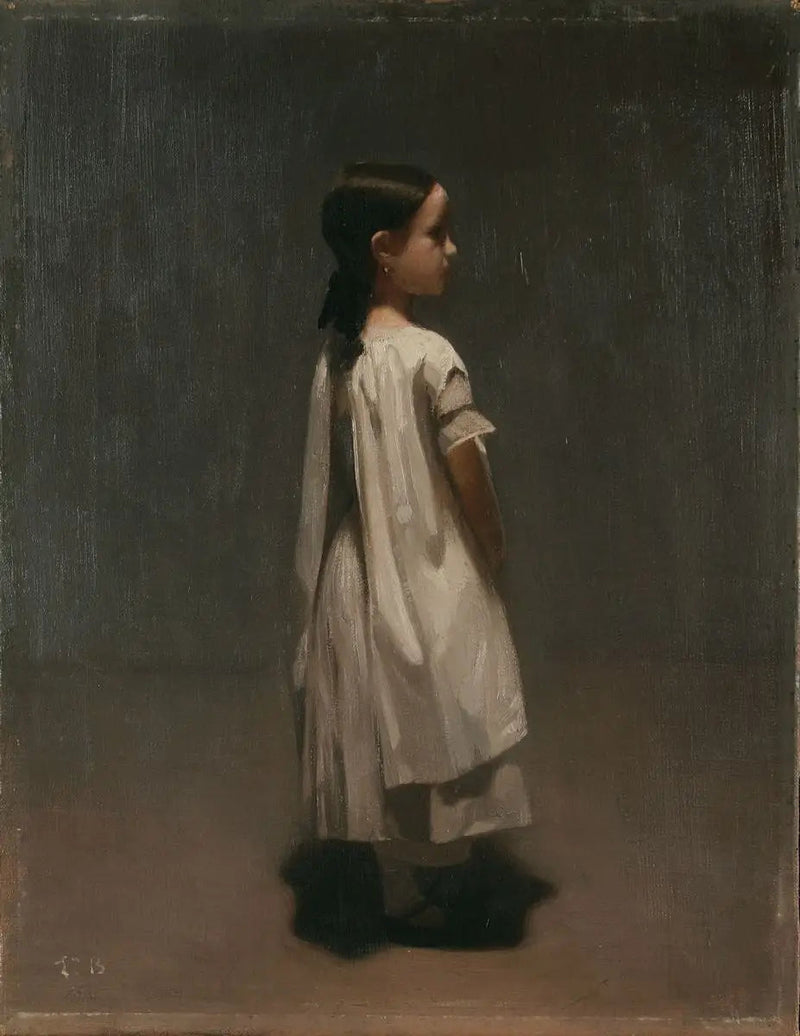 Porträtt av Marie Bonnat, konstnärens syster - Léon Bonnat