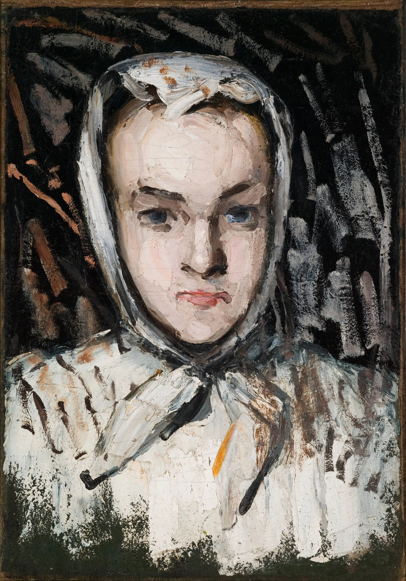 Porträtt av Marie Cézanne, konstnärens syster - Paul Cézanne