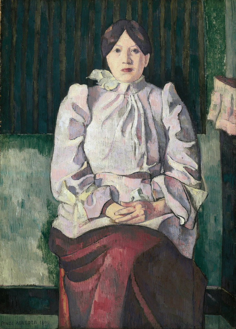 Porträtt av Marie Lemasson - Émile Bernard