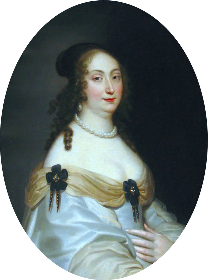 Porträtt av Marie-Louise de Gonzague (detalj). - Juste d'Egmont