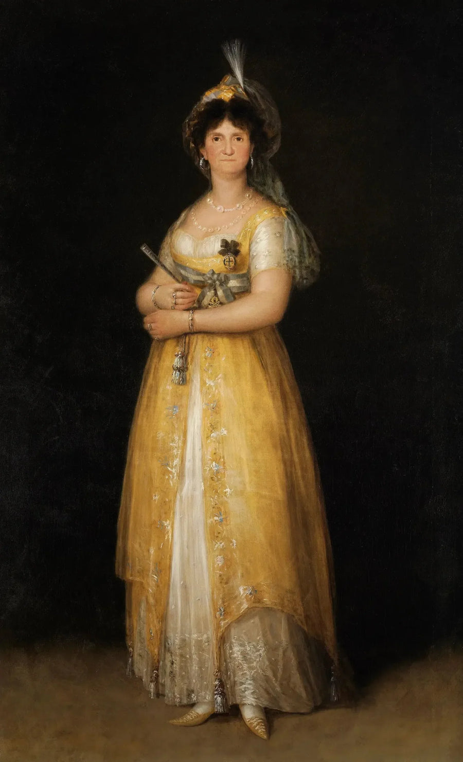 Porträtt av Marie-Louise av Parma - Francisco de Goya