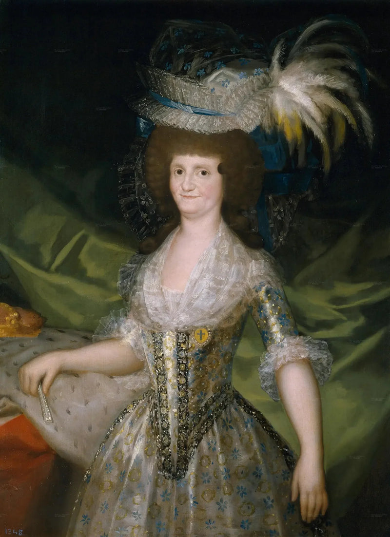 Porträtt av Marie-Louise av Parma, drottning av Spanien - Francisco de Goya